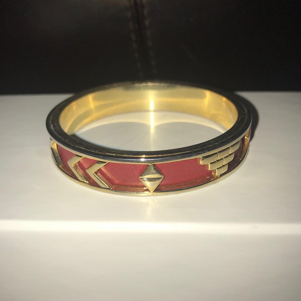 House of Harlow red bangle bracelet